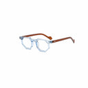 DAMAGE ASIA Angular Geometric Thick-Frame Glasses