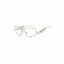 DAMAGE ASIA Embellished Crystal-Rim Angular Glasses