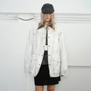 KREATE Aged Canvas Spliced Big-Pocket Jacket