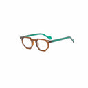DAMAGE ASIA Angular Geometric Thick-Frame Glasses