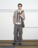 KREATE Multi-Pocket Wide-Leg Cargo Trousers