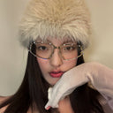 DAMAGE ASIA Embellished Crystal-Rim Angular Glasses