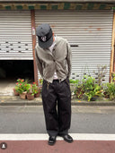 6CRAYON | Flat Brim Embroidered Baseball Cap-Black