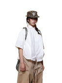 6CRAYON | Flat Brim Embroidered Baseball Cap-Leopard