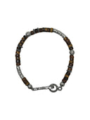 1sman | Natural Tiger Eye Stone Beaded Bracelet